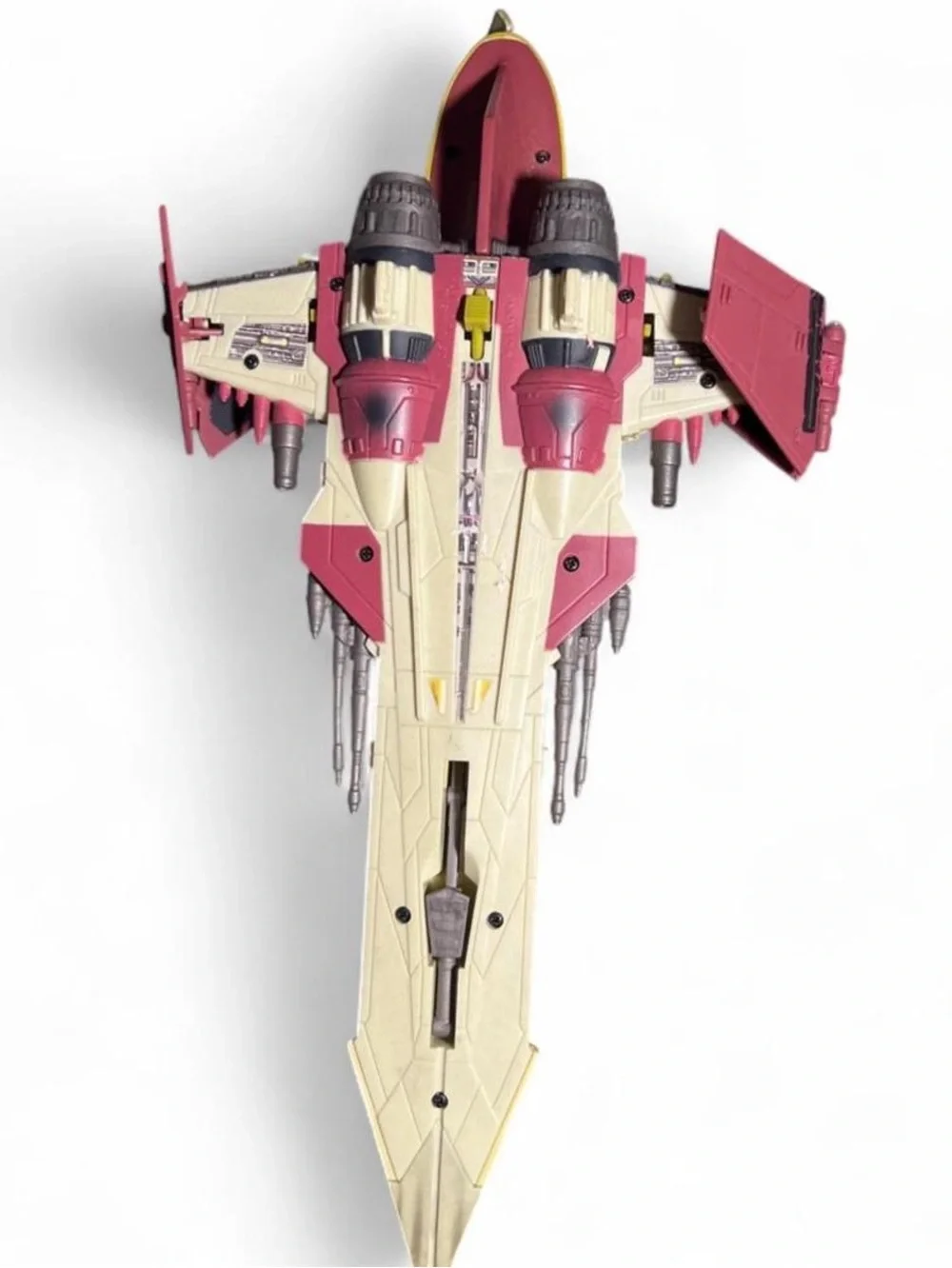 Star Wars Yellow and Burgundy Jedi Starfighter Vehicle